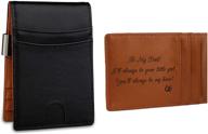 🎁 dad's birthday delight: personalized slim clip men's accessories and wallets, card cases & money organizers logo