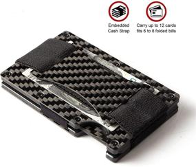 img 2 attached to Aluminum Minimalist Wallet for Men 💼 | Credit Card Blocking | Stylish Accessories