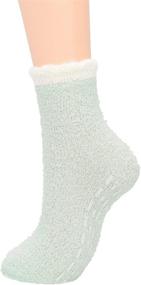 img 3 attached to 🧦 Womens Winter Fluffy Sleep Socks: Fleece, Fuzzy, Athletic, and Cozy