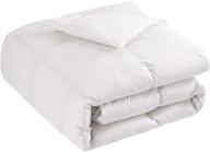 🛏️ puredown baffle box design duvet insert: all-season down comforter with 700 filling power - king size, white logo