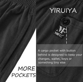 img 1 attached to YIRUIYA Fleece Sweatpants Pajamas Sleepwear Men's Clothing for Sleep & Lounge