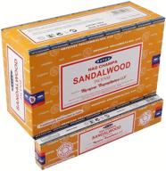 🌸 satya nag champa sandalwood incense sticks - pack of 12 boxes логотип