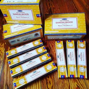 img 3 attached to 🌸 Satya Nag Champa Sandalwood Incense Sticks - Pack of 12 Boxes