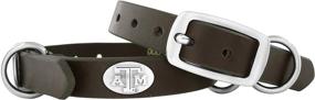 img 1 attached to 🐶 Zeppelin Pets Zep-Pro Brown Leather Concho Collar for Texas A&M Aggies - A Stylish Pet Accessory