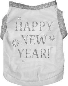 img 2 attached to 🐶✨ Petitebella Bling Happy New Year Puppy Dog Shirt - Stylish and Sparkly Attire for Your Beloved Pet