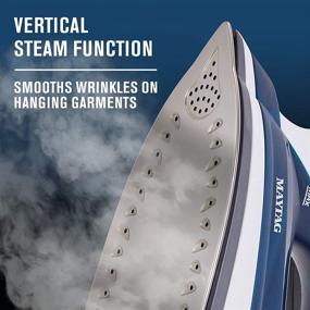 img 2 attached to 🔥 Powerful Maytag Speed Heat Steam Iron & Vertical Steamer with Stainless Steel Sole Plate – Self Cleaning Function & Thermostat Dial for Effortless Ironing – M200 Blue Edition