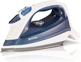 img 4 attached to 🔥 Powerful Maytag Speed Heat Steam Iron & Vertical Steamer with Stainless Steel Sole Plate – Self Cleaning Function & Thermostat Dial for Effortless Ironing – M200 Blue Edition