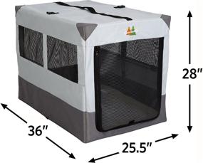 img 3 attached to 🐾 EasyFold MidWest Portable Tent Crate: Convenience and On-the-Go Comfort for Pets