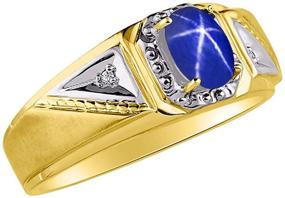 img 2 attached to Simply Elegant Beautiful Sapphire Diamond Boys' Jewelry for Rings