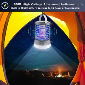 img 3 attached to 🏕️ Amufer Rechargeable Camping Bug Zapper & Lanterns: Waterproof 3-in-1 Tent Light with 50H Battery and SOS Emergency Light