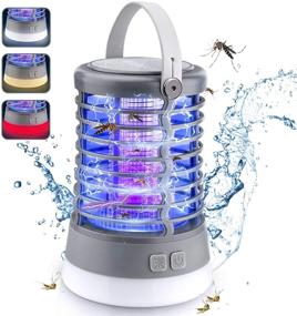img 4 attached to 🏕️ Amufer Rechargeable Camping Bug Zapper & Lanterns: Waterproof 3-in-1 Tent Light with 50H Battery and SOS Emergency Light