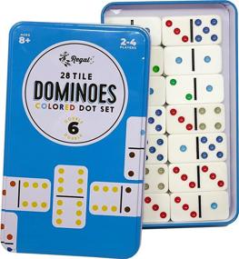 img 1 attached to 🎲 Reusable Double Dominoes by Regal Games