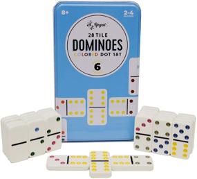 img 4 attached to 🎲 Reusable Double Dominoes by Regal Games