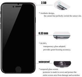 img 1 attached to 📱 [3-Pack] Pehael iPhone 8 Plus iPhone 7 Plus Privacy Screen Protector, High Definition Black Tempered Glass, Easy Install (5.5 inch) - Enhanced SEO