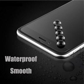 img 2 attached to 📱 [3-Pack] Pehael iPhone 8 Plus iPhone 7 Plus Privacy Screen Protector, High Definition Black Tempered Glass, Easy Install (5.5 inch) - Enhanced SEO