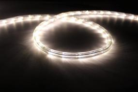 img 2 attached to 🎄 10-Foot Soft White LED Rope Lights Kit, 1.0" LED Spacing, Perfect for Christmas Lighting and Outdoor Decor