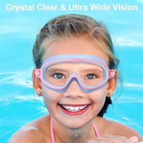 img 2 attached to Goggles Anti Leak Anti Fog Swimming Children Sports & Fitness