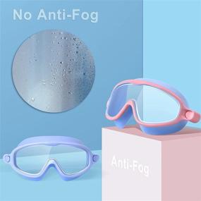 img 1 attached to Goggles Anti Leak Anti Fog Swimming Children Sports & Fitness