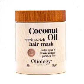 img 3 attached to 🥥 Coconut Oil Hair Mask by Oliology - Repairs & Restores Damaged Hair, Promotes Shiny & Manageable Hair, Made in USA, Paraben-Free (8oz)