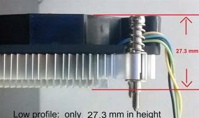 img 3 attached to 💨 Высокомощное LGA-115x-mITX 1U низкопрофильное тихое кулер для процессора для Intel LGA 1150 1151 1155 1156 - Идеально подходит для Mini ITX Micro ATX mITX ПК с процессорами i5 i7