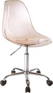 blush urban shop acrylic rolling desk chair логотип