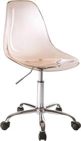 img 4 attached to Blush Urban Shop Acrylic Rolling Desk Chair