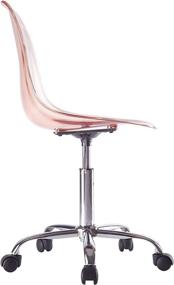 img 2 attached to Blush Urban Shop Acrylic Rolling Desk Chair