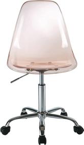 img 3 attached to Blush Urban Shop Acrylic Rolling Desk Chair