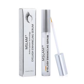 img 4 attached to 💯 MSLAM Boost Eyelash Growth Serum & Eyebrow Enhancer: Fuller, Thicker, and Longer Lashes & Brows - 0.175 FL oz