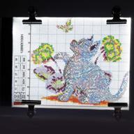 💎 enhance your diamond painting experience with dimmable a4 led light pad board and adjustable tablet stand - complete with 5d diamond painting pen and cross stitch accessories kits for diy art craft logo