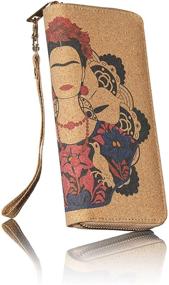 img 4 attached to Frida Kahlo Cork Wristlet Wallet Women's Handbags & Wallets