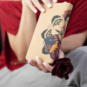 img 2 attached to Frida Kahlo Cork Wristlet Wallet Women's Handbags & Wallets