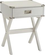 🏠 acme furniture 82824 babs end table, white, ideal size for home décor logo