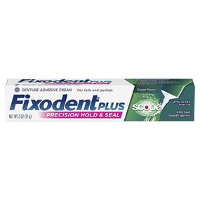 img 3 attached to Fixodent Control Denture Adhesive Cream Plus Scope Flavor 2 oz (Pack of 4) - Superior Denture Stability and Fresh Breath