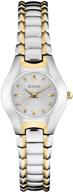 ⌚ bulova classic two tone women's watches with quartz movement and stainless steel logo
