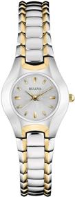 img 4 attached to ⌚ Bulova Classic Two Tone Women's Watches with Quartz Movement and Stainless Steel