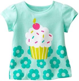 img 3 attached to Xiaokea Short Sleeve T Shirts Toddler Size2 7 Girls' Clothing