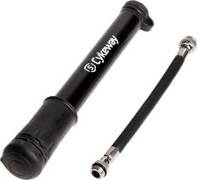 img 4 attached to 🔧 Ultimate Convenience: Portable Mini Hand Pump for Road Bike Tires - Flexible Hose, High Pressure - Presta & Schrader Valve - Frame Mount Included