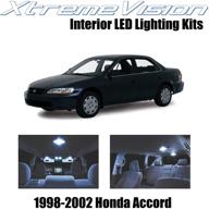 🚘 модернизируйте свой honda accord 1998-2002 с набором светодиодных ламп xtremevision для интерьера (12 штук) + простым инструментом для установки логотип