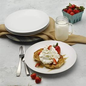 img 1 attached to 🍽️ Versatile & Timeless: Everyday White 10.5 Inch Dinner Plates