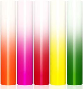 img 4 attached to 🌈 Color Changing Vinyl: Cold Sensitive Permanent Vinyl for DIY Cups, Windows, and Wall Décor - 6 Sheets, 12x12 inches