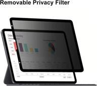 2021 ipad pro 12.9 inch privacy filter: anti-spy, anti-glare, landscape privacy, apple pencil compatible logo