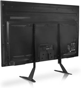 img 1 attached to Universal TV Stand Base Replacement - Mount-It! Tabletop Pedestal Mount for LCD LED Plasma TVs (32-60 inch) - Supports up to 110 lbs Capacity