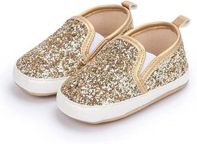 img 1 attached to 👶 Adorable KKIIDDSS Unsex Infant Baby Boys Girls Canvas Shoes: Stylish High Tops for Toddler's First Steps