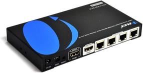 img 1 attached to 🔌 OREI 1x4 HDMI Extender Splitter: Enhanced 1080P Video Distribution Over Long Distances with IR Remote & Loop Out