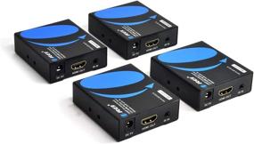 img 2 attached to 🔌 OREI 1x4 HDMI Extender Splitter: Enhanced 1080P Video Distribution Over Long Distances with IR Remote & Loop Out