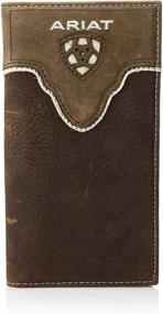 img 4 attached to Ariat Distressed Shield Western Wallet