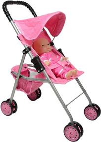 img 3 attached to 🎀 Quilted First Doll Stroller for Kids: A Stylish and Functional Choice