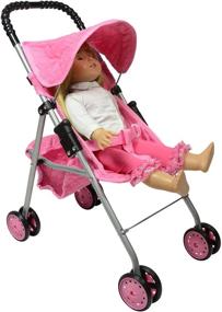 img 1 attached to 🎀 Quilted First Doll Stroller for Kids: A Stylish and Functional Choice