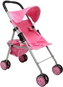 img 4 attached to 🎀 Quilted First Doll Stroller for Kids: A Stylish and Functional Choice